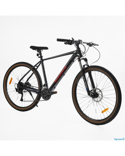 Велосипед 29 Спортивний Corso "Enigma" NG-29069  рама алюмінієва 21``, обладнання Shimano Alivio 27 швидкостей, вилка Santour гідравлічна