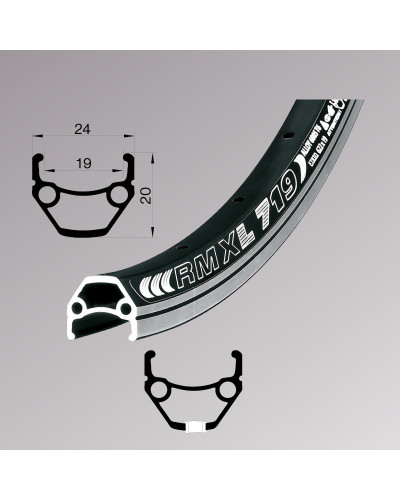 Обід Remerx DRAGON LINE RX 719, 16'', 305x19, 24 отв., AV, сірий, V-Br