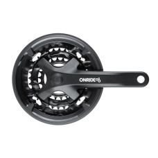 Комплект шатунів ONRIDE Trio 920P, під квадрат, 170 мм, 22-32-44Т, на 9 шв., чорний