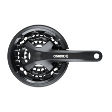 Комплект шатунів ONRIDE Trio 850P, під квадрат, 170 мм, 22-32-42Т, на 8 шв., чорний