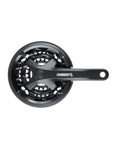 Комплект шатунів ONRIDE Trio 850P, під квадрат, 170 мм, 22-32-42Т, на 8 шв., чорний