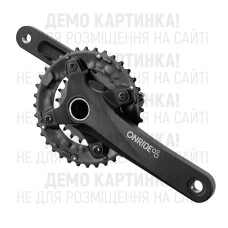 Шатуни ONRIDE Duet Pro 1010, під Hollowtech, 170 мм, 24-38Т BCD: 104/64 мм, на 10/9 шв., чорний