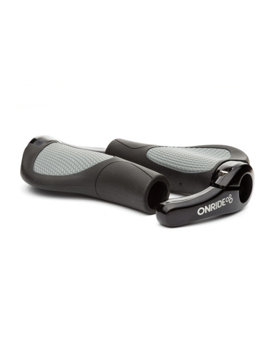 З ШОУРУМУ! Ручки руля ONRIDE HornGrip70 чорні/сірі