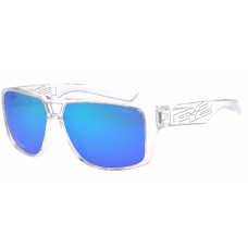 Окуляри R2 MASTER clear (TR90), лінза smoke (Polarized TAC), покриття ice blue revo, кат. 3