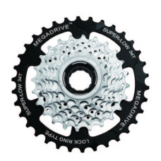 Тріскачка SunRace MFM4S 7CV, 7 швидкостей, 13-34T, Zinc/Black