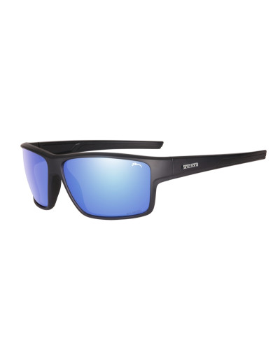 Окуляри Relax Rema чорні матові, лінза smoke (Polarized TAC 1,1 mm), icy  blue revo, кат. 3