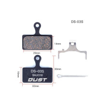 Колодки гальмiвнi полуметал пiд дисковi гальма DUST DS-03S Пiдходе пiд дисковi гальма Shimano M985/988/785/666/675/615, FSA K-Force DB-XC-9000