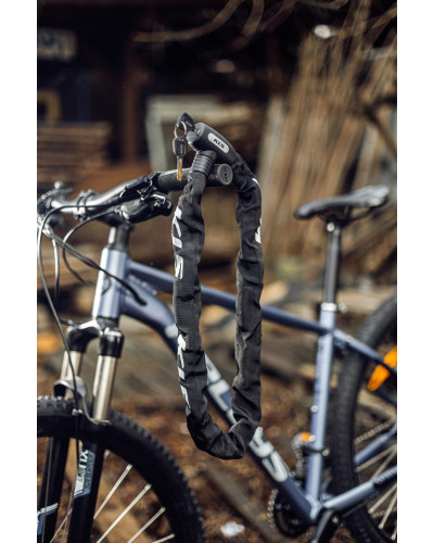 Замок ланцюговий під ключ KLS Chainlock 10 чорний 10x1000 мм