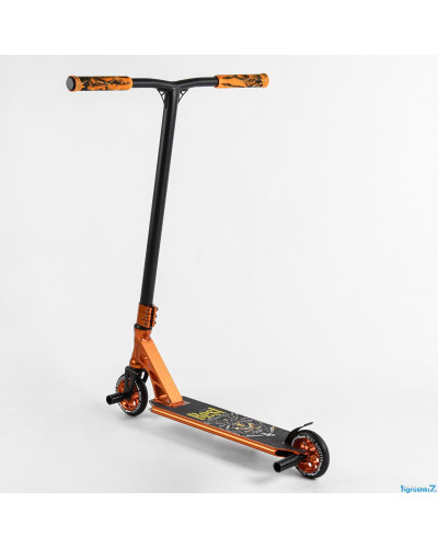 Самокат трюковий 53880 Best Scooter HIC-система, ПЕГИ, алюмінієвий диск та дека, АНОДОВАНЕ ФАРБУВАННЯ, колеса PU, d = 110мм, ширина керма - 60 см