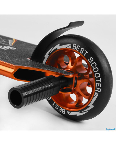 Самокат трюковий 53880 Best Scooter HIC-система, ПЕГИ, алюмінієвий диск та дека, АНОДОВАНЕ ФАРБУВАННЯ, колеса PU, d = 110мм, ширина керма - 60 см