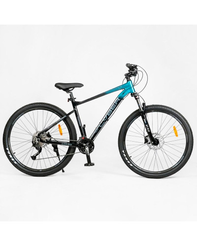 Велосипед 29 Спортивний Corso "Cyber" CB-58412 рама алюмінієва 19``, обладнання Shimano Alivio 27 швидк., вилка Santour гідравлічна