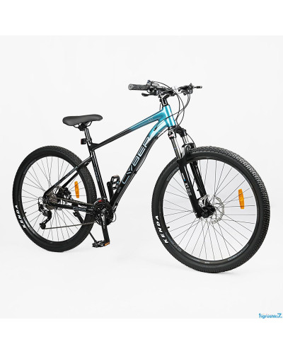 Велосипед 29 Спортивний Corso "Cyber" CB-58412 рама алюмінієва 19``, обладнання Shimano Alivio 27 швидк., вилка Santour гідравлічна