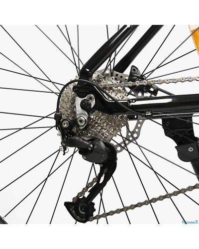Велосипед 29 Спортивний Corso "Cyber" CB-58412 рама алюмінієва 19``, обладнання Shimano Alivio 27 швидк., вилка Santour гідравлічна