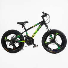 Велоcипед 20 Спортивний Corso «Evolution» 20" дюймів EV-20438  рама алюмінієва 11``, обладнання Shimano 21 швидкість