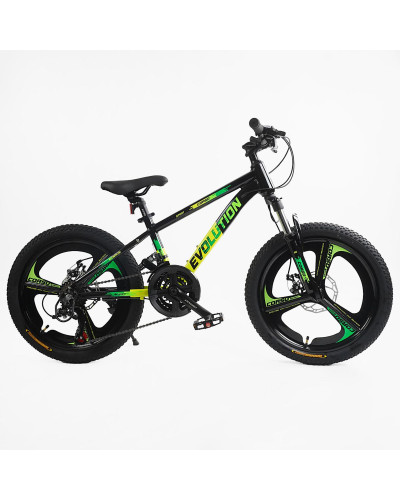 Велоcипед 20 Спортивний Corso «Evolution» 20" дюймів EV-20438  рама алюмінієва 11``, обладнання Shimano 21 швидкість