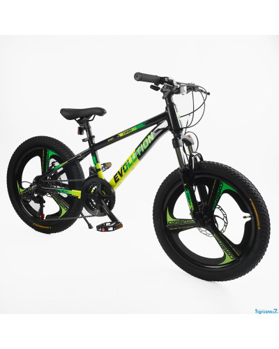 Велоcипед 20 Спортивний Corso «Evolution» 20" дюймів EV-20438  рама алюмінієва 11``, обладнання Shimano 21 швидкість