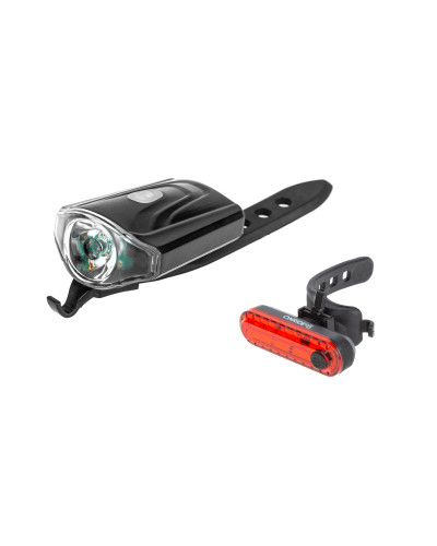 Комплект світла ONRIDE Xeo USB (50 lm, 550 mAh, Micro-USB) + ONRIDE Stripe (10 lm, 90 mAh, Type-C)