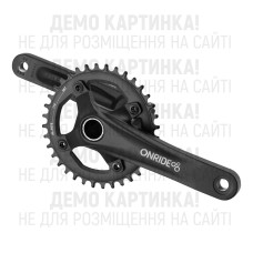 Шатуни ONRIDE Solo Pro 1140, під Hollowtech, 170 мм, 36Т BCD: 104 мм, на 11/10/9 шв., чорний