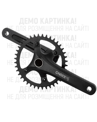 Шатуни ONRIDE Solo Pro 1120, під Hollowtech, 170 мм, 40Т BCD: 110 мм, на 11/10/9 шв., чорний