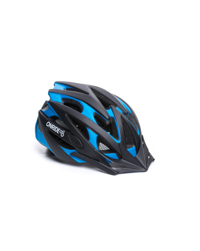 Шолом ONRIDE Cross матовий чорний/блакитний M (55-58 см)