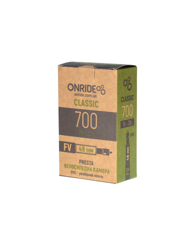 Камера ONRIDE Classic 700x19-23c FV 48 RVC - розбірний ніпель