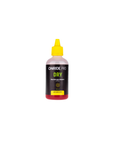 Мастило для ланцюга ONRIDE PRO Dry з PTFE для сухих умов 100 мл