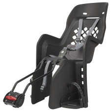 Дитяче крісло заднє POLISPORT Joy FF 29" на підсідельну трубу, 9-22 кг, сіре