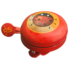Дзвоник на кермо дитячий KLS Bell 60 Kids, діаметр кріплення 22 - 25 мм, червоний
