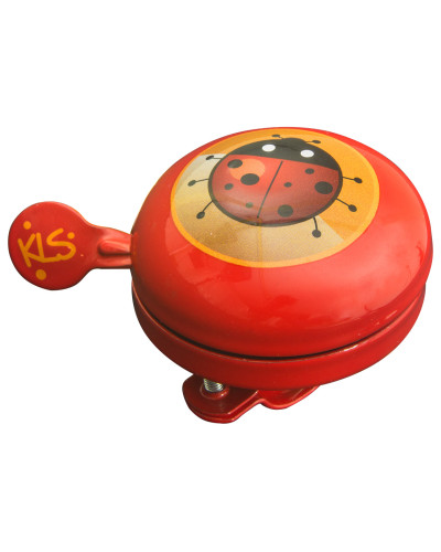 Дзвоник на кермо дитячий KLS Bell 60 Kids, діаметр кріплення 22 - 25 мм, червоний