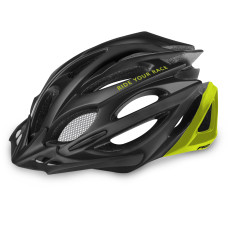 Шолом R2 PRO-TEC колір чорний, неоново жовтий матовий розмір M: 55-59 см