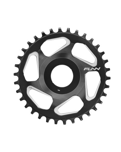 Зірка шатунів FUNN Solo ES NW 36T, Shimano DM E, AL7075, chainline 50/53 мм, чорний