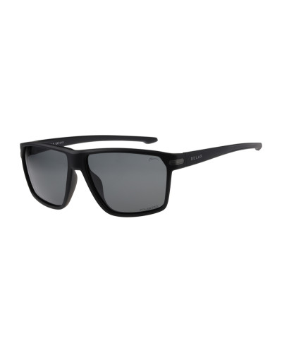Окуляри Relax Pinnot чорні матові, лінза green (Polarized TAC 1,1 mm), кат. 3