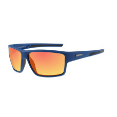 Окуляри Relax Rema сині матові, лінза smoke (Polarized TAC 1,0 mm ), black red revo, кат. 3