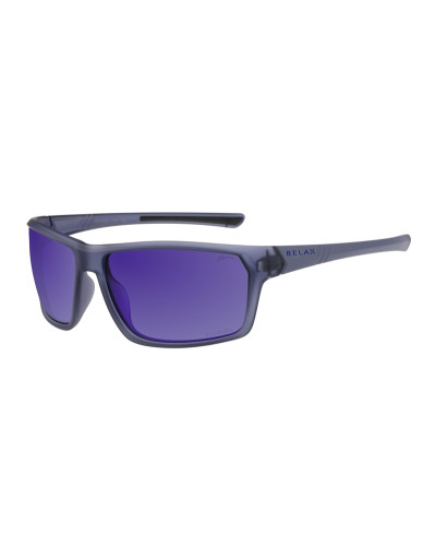 Окуляри Relax Gifu сірі матові, лінза smoke (Polarized TAC 1,1 mm), blue revo, кат. 3