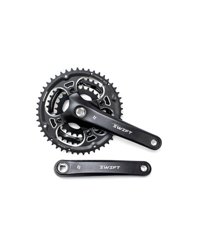 Шатуни PROWHEEL SWIFT-201P, під квадрат, 170мм, 28-38-48Т, чорний