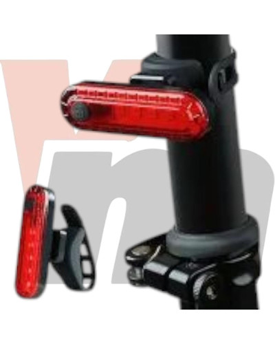 Задній STOP + Security маячок BSK-2275/HJ-056-5SMD, Li-Ion акумулятора, Waterproof, ЗП microUSB