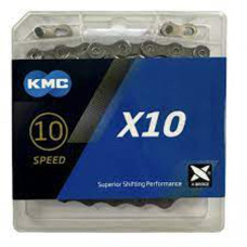 Ланцюг KMC X10 Gray 1/2 X 11/128 114 ланок з замком в боксі