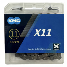 Ланцюг KMC X11 Gray 118 ланок з замком в боксі