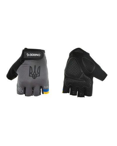 Рукавички ONRIDE Hold 20 UA Тризуб колір сірий розмір L,2XL