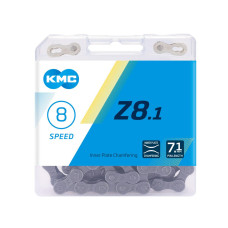 ЛАНЦЮГ 8 KMC Z8.1 1/2Х3/32Х116L СІРА/СІРА, 8ШВ.