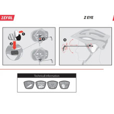 Дзеркало Zefal Z Eye (4730) маленьке, на шолом, чорне
