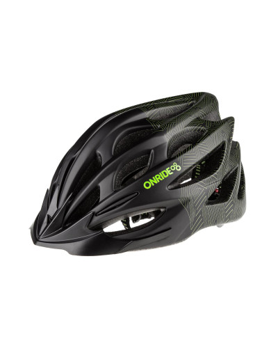 Шолом ONRIDE Mount чорний/зелений L (58-61 см)