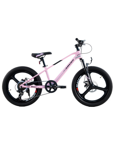 Велосипед розовий 20 MTB MG "DRIFT" Амортизаційна вилка литі диски