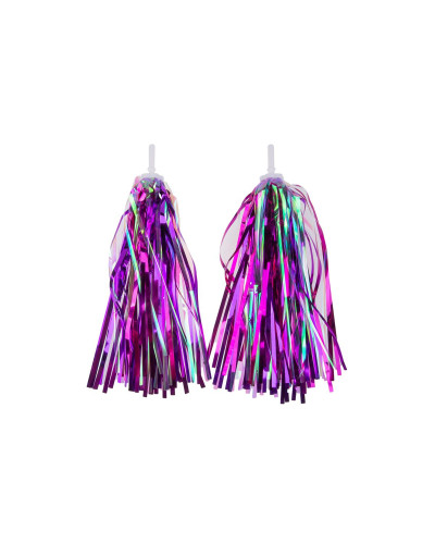 Кольорові стрічки (дощик) в ручку керма Model ST4 (фіолетовий/зелений)