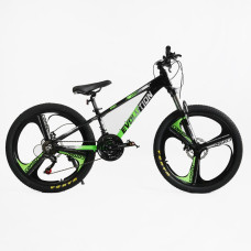 Велоcипед 24 Спортивний Corso «Evolution» 24" дюймів EV-24203  рама алюмінієва 11``, обладнання Shimano 21 швидкість