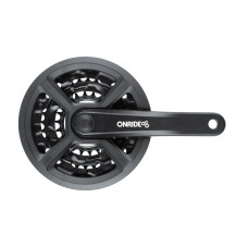Комплект шатунів ONRIDE Trio 810P, під квадрат, 175 мм, 22-32-42Т, на 8/7/6 шв., чорний