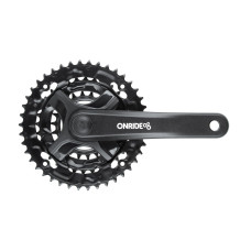 Комплект шатунів ONRIDE Trio 810, під квадрат, 170 мм, 22-32-42Т, на 8/7/6 шв., чорний