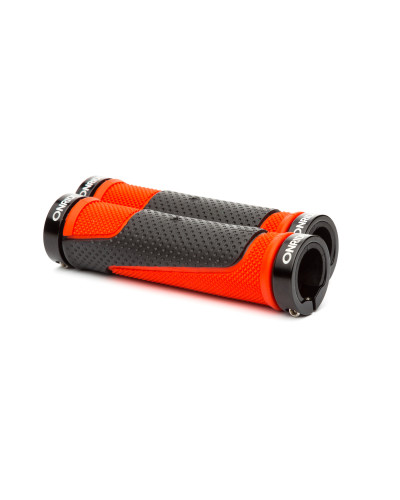 Ручки руля ONRIDE DualGrip, два замки, чорні/червоні
