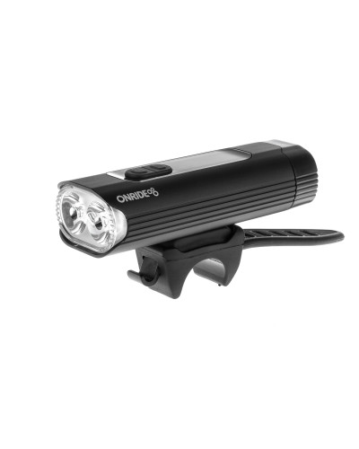 Велосипедна фара ONRIDE Rouse 30 (1000 lm, 4800 mAh, Micro USB), Power Bank, інд. заряду, алюмінієва