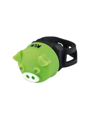 Мигалка дитяча задня KLS Piggy зелена